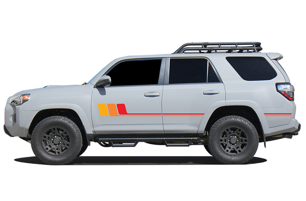 Triple hockey stripes graphics decals compatible with Toyota 4Runner