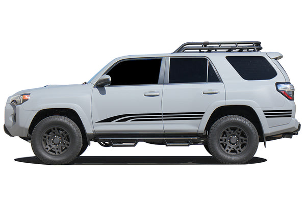 Triple way side stripes graphics decals compatible with Toyota 4Runner