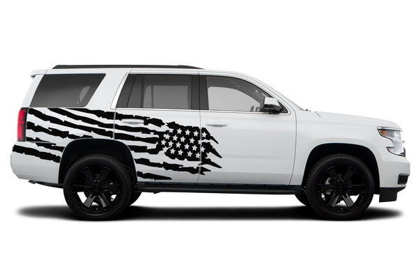 US flag side graphics decals for Chevrolet Tahoe 2015-2020
