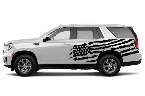 US flag side graphics decals for GMC Yukon