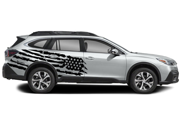 US flag side graphics decals for Subaru Outback