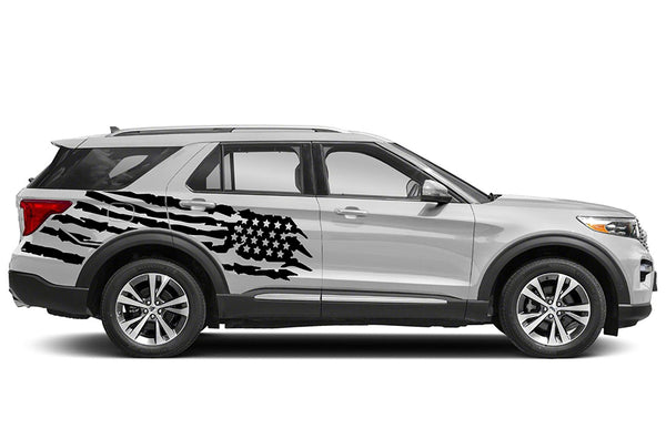 US flag side graphics decals for Ford Explorer