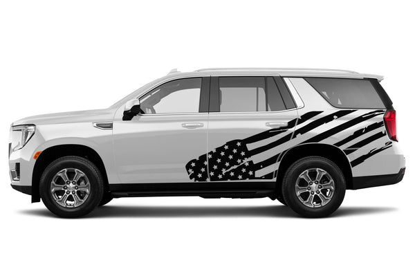 USA flag side graphics decals for GMC Yukon