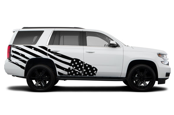 USA flag side graphics decals for Chevrolet Tahoe 2015-2020