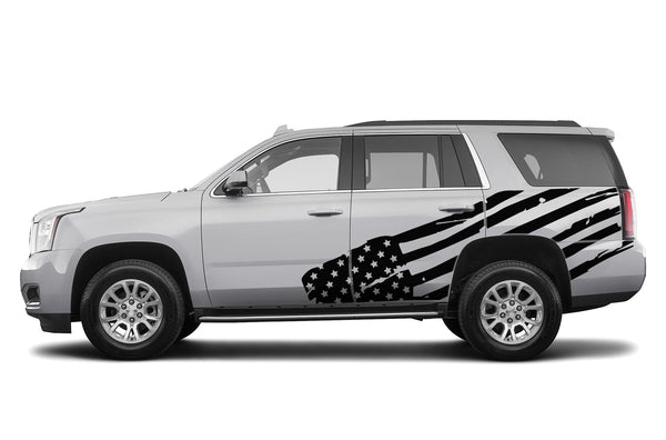 USA flag side graphics decals for GMC Yukon 2015-2020
