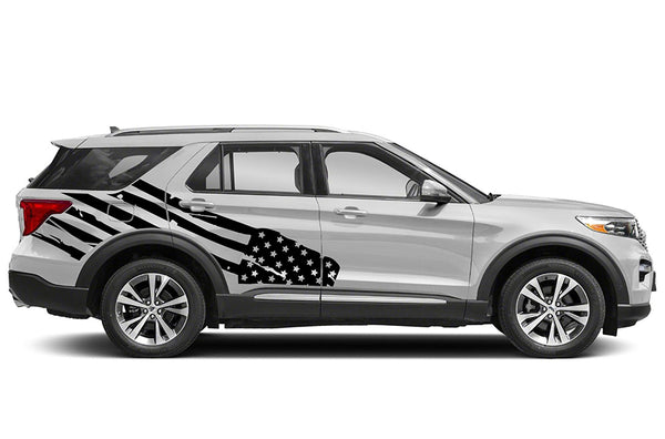 USA flag side graphics decals for Ford Explorer