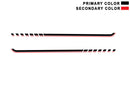 Upper body side stripes graphics decals compatible with Wrangler JL