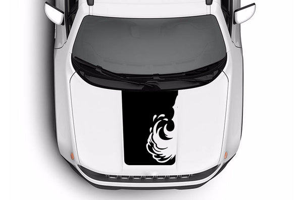 Wave graphics hood decals for Jeep Renegade