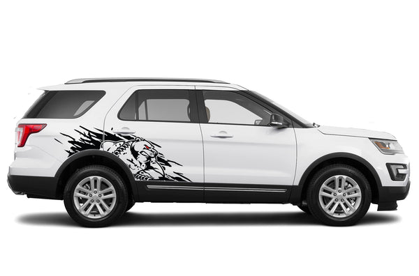 Wild bear side graphics decals for Ford Explorer 2011-2019