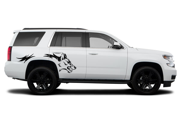 Wolf side graphics decals for Chevrolet Tahoe 2015-2020