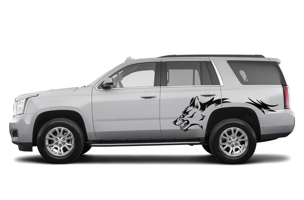 Wolf side graphics decals for GMC Yukon 2015-2020