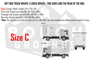 Custom business wrap graphics for 10' Box Truck (3-Sided Wraps)