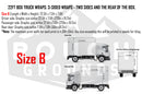 Custom business wrap graphics for 22' Box Truck (3-Sided Wraps)