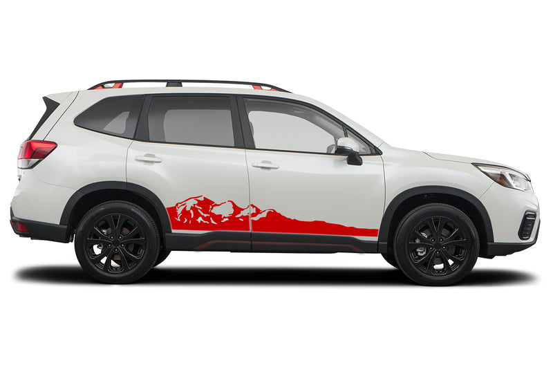 Adventure mountains graphics decals for Subaru Forester 2019-2024