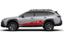 Adventure mountains side graphics decals for Subaru Outback