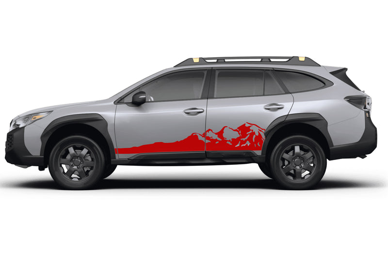 Adventure mountains side graphics decals for Subaru Outback