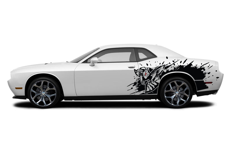 Angry hornet side graphics decals for Dodge Challenger