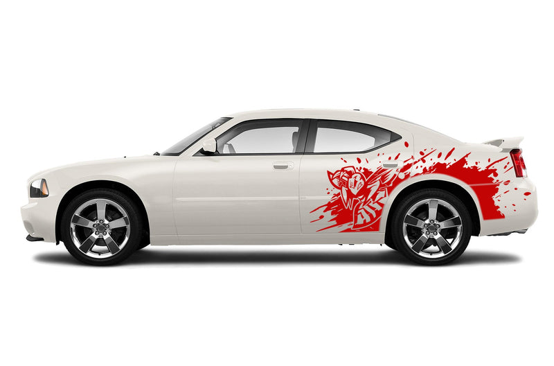 Angry hornet side graphics decals for Dodge Charger 2006-2010