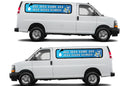 Custom Plumber Sign for Chevrolet Express – Business Name & Phone Number