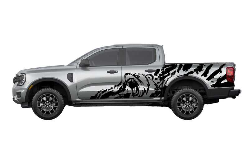Splash Ranger Decals Bear splash side graphics decals for Ford Ranger