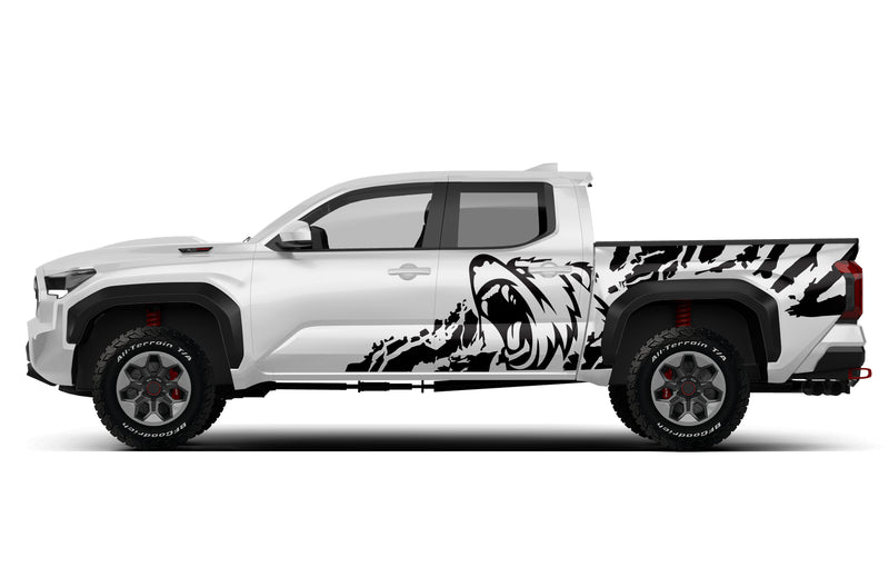 Bear splash side graphics decals for Toyota Tacoma