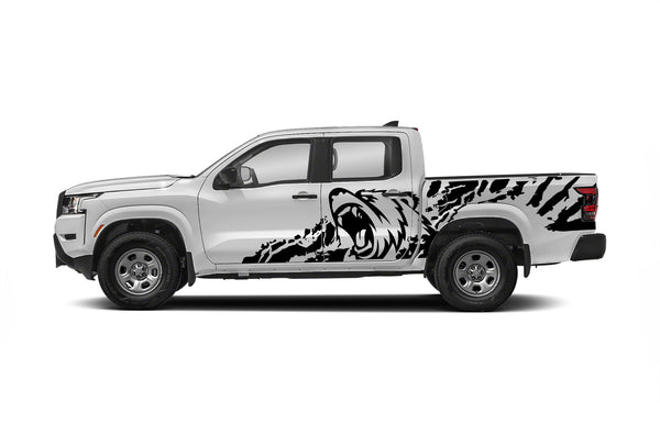 Bear splash side graphics decals for Nissan Frontier