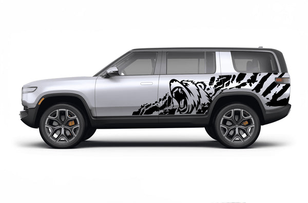 Bear splash side graphics decals for Rivian R1S