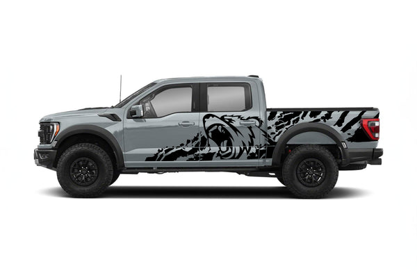 Bear splash side graphics decals for Ford F150 Raptor