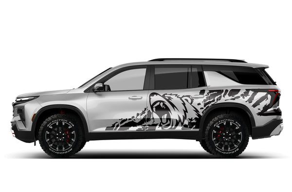 Bear splash side graphics decals for Chevrolet Traverse