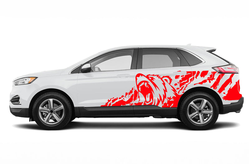 Bear splash side graphics decals for Ford Edge