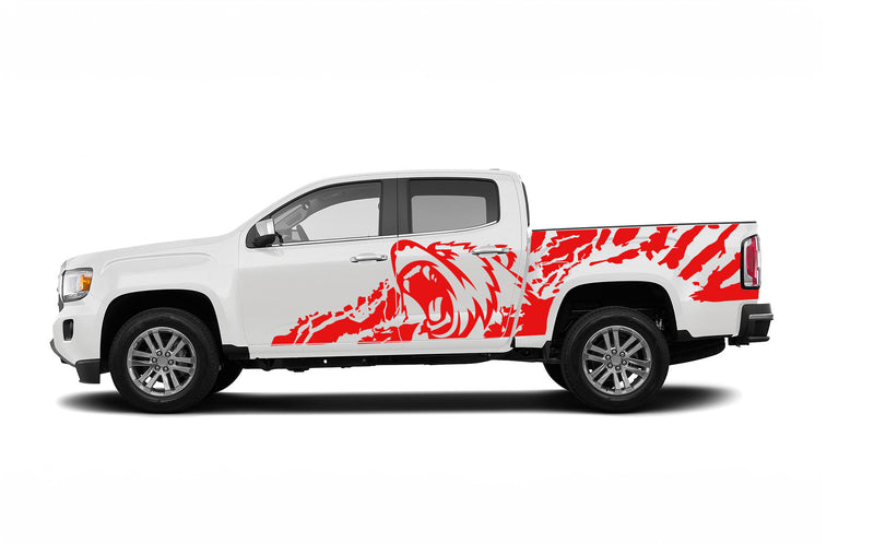 Bear splash side graphics decals for GMC Canyon 2015-2022