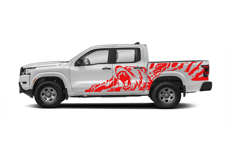 Bear splash side graphics decals for Nissan Frontier