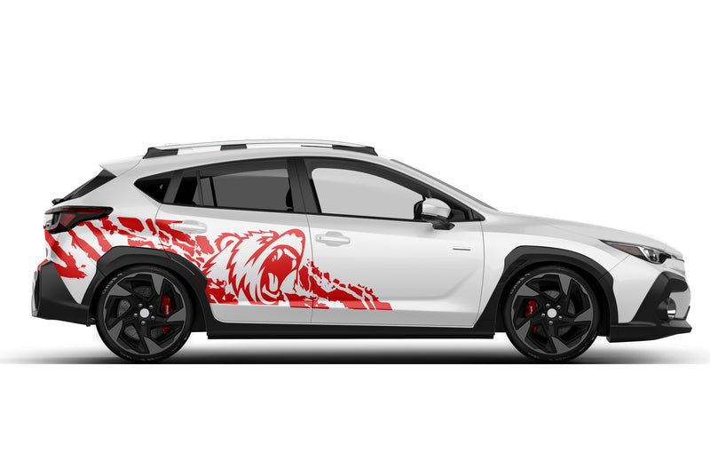 Bear splash side graphics decals for Subaru Crosstrek