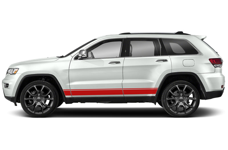 Belt line stripes decals compatible with Jeep Grand Cherokee 2011-2021