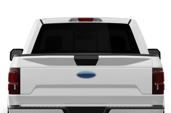 Black perforated rear window decal for Ford F150 2015-2020