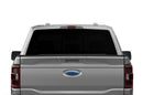 Black perforated rear window decal graphics for Ford F150