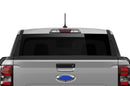 Black perforated rear window decals graphics for Ford Maverick