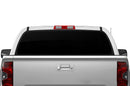Black perforated rear window decals for Toyota Tundra 2014-2021