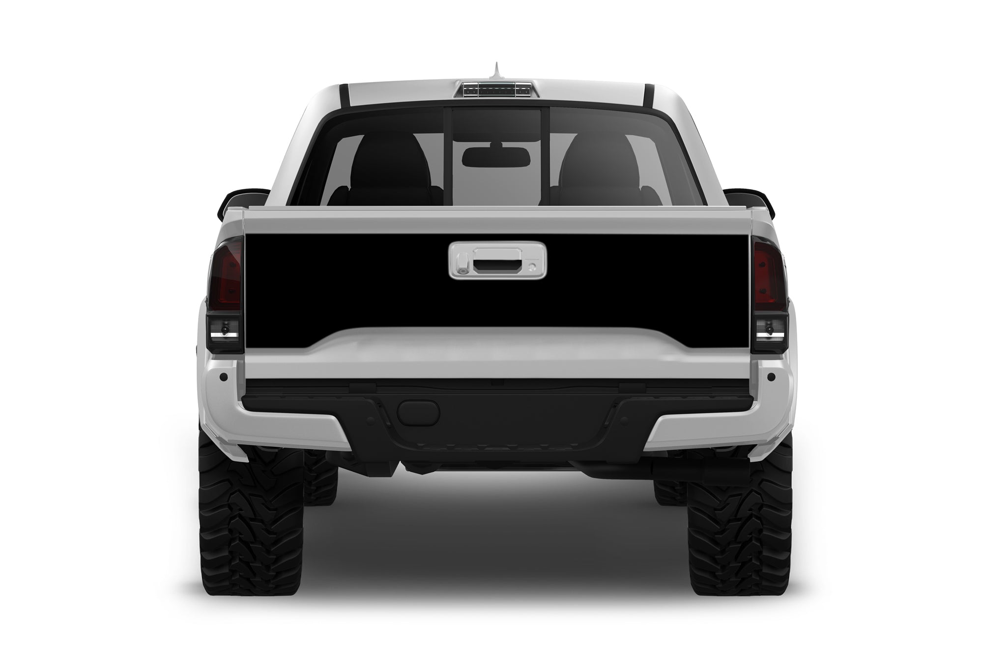 Blackout tailgate graphics decals for Toyota Tacoma 2016-2023