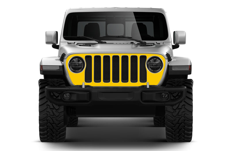 Blackout grill graphics decals compatible with Jeep Gladiator JT