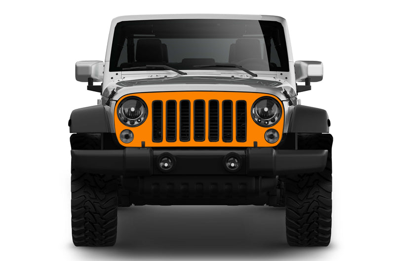 Blackout grille graphics decals compatible with Jeep Wrangler JK