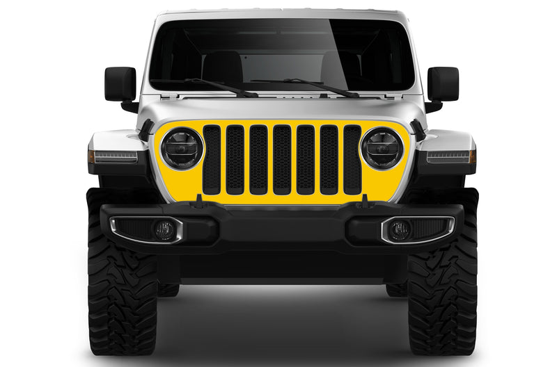 Blackout grille graphics decals compatible with Wrangler JL