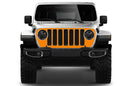 Blackout grille graphics decals compatible with Wrangler JL