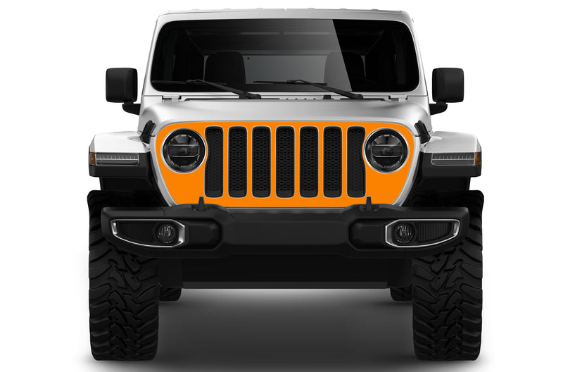 Blackout grille graphics decals compatible with Wrangler JL