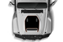 Blackout outline hood graphics decals for Jeep Gladiator JT Mojave