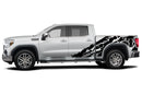 Bull shredded graphics decals for GMC Sierra