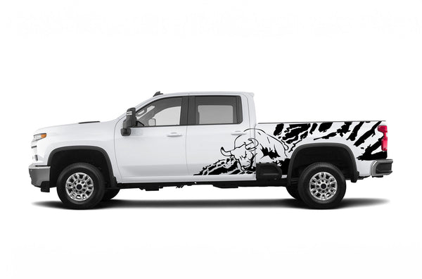 Bull splash graphics decals for Chevrolet Silverado 2500HD