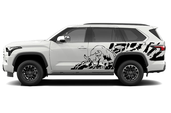 Bull splash side decals graphics compatible with Toyota Sequoia