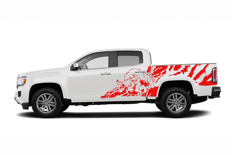 Bull splash side graphics decals for GMC Canyon 2015-2022