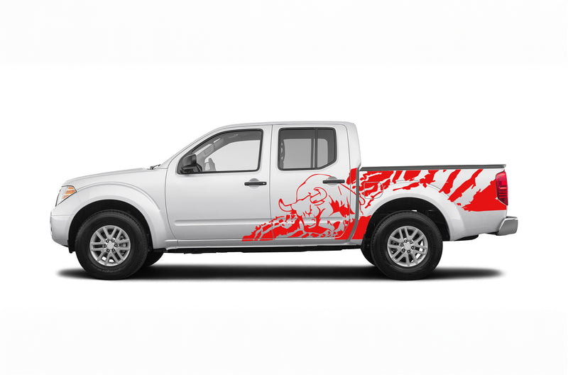 Bull splash side graphics decals for Nissan Frontier 2005-2021